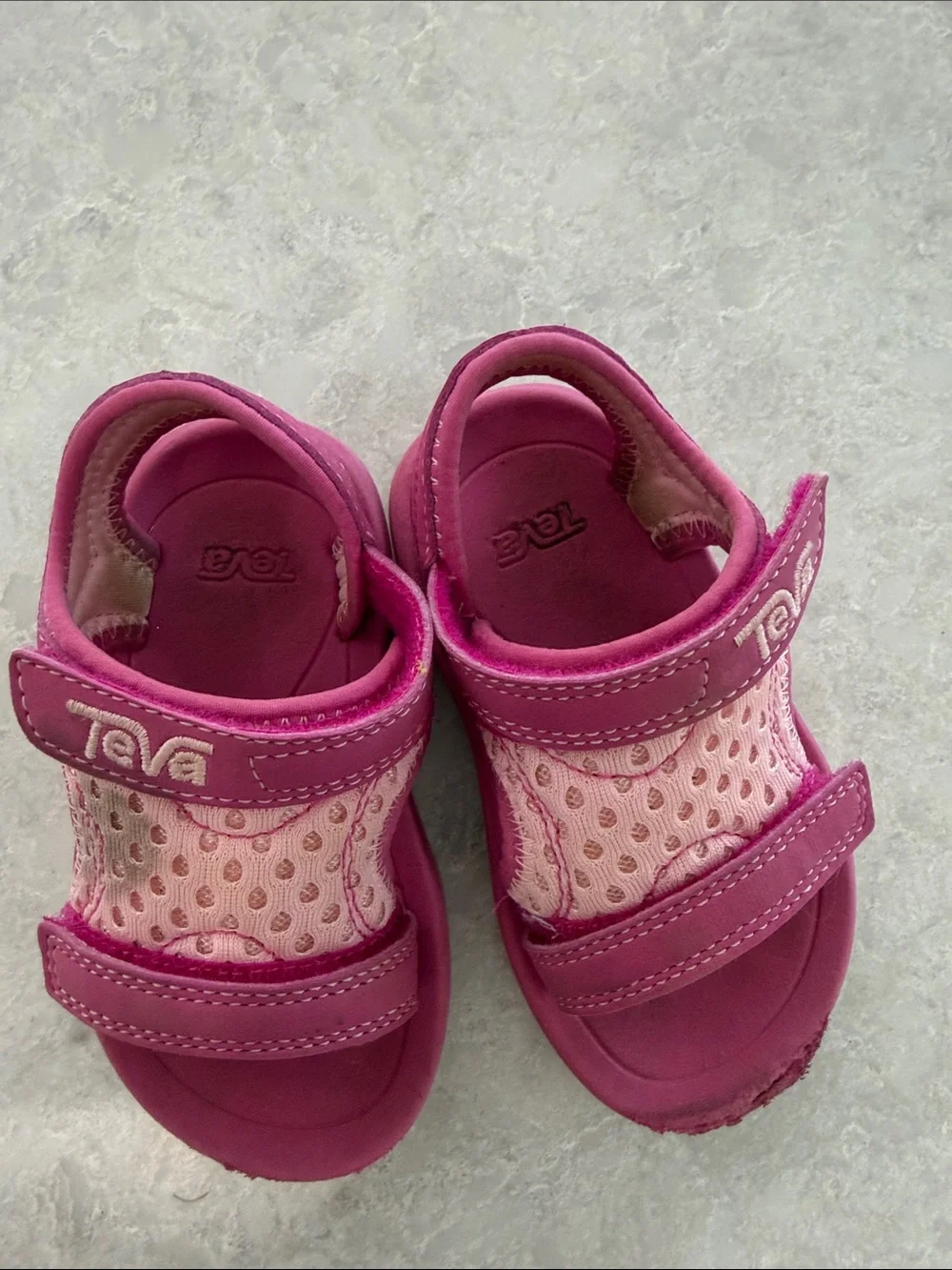 Teva Kids Magenta Pink Hook-and-Loop Sandals